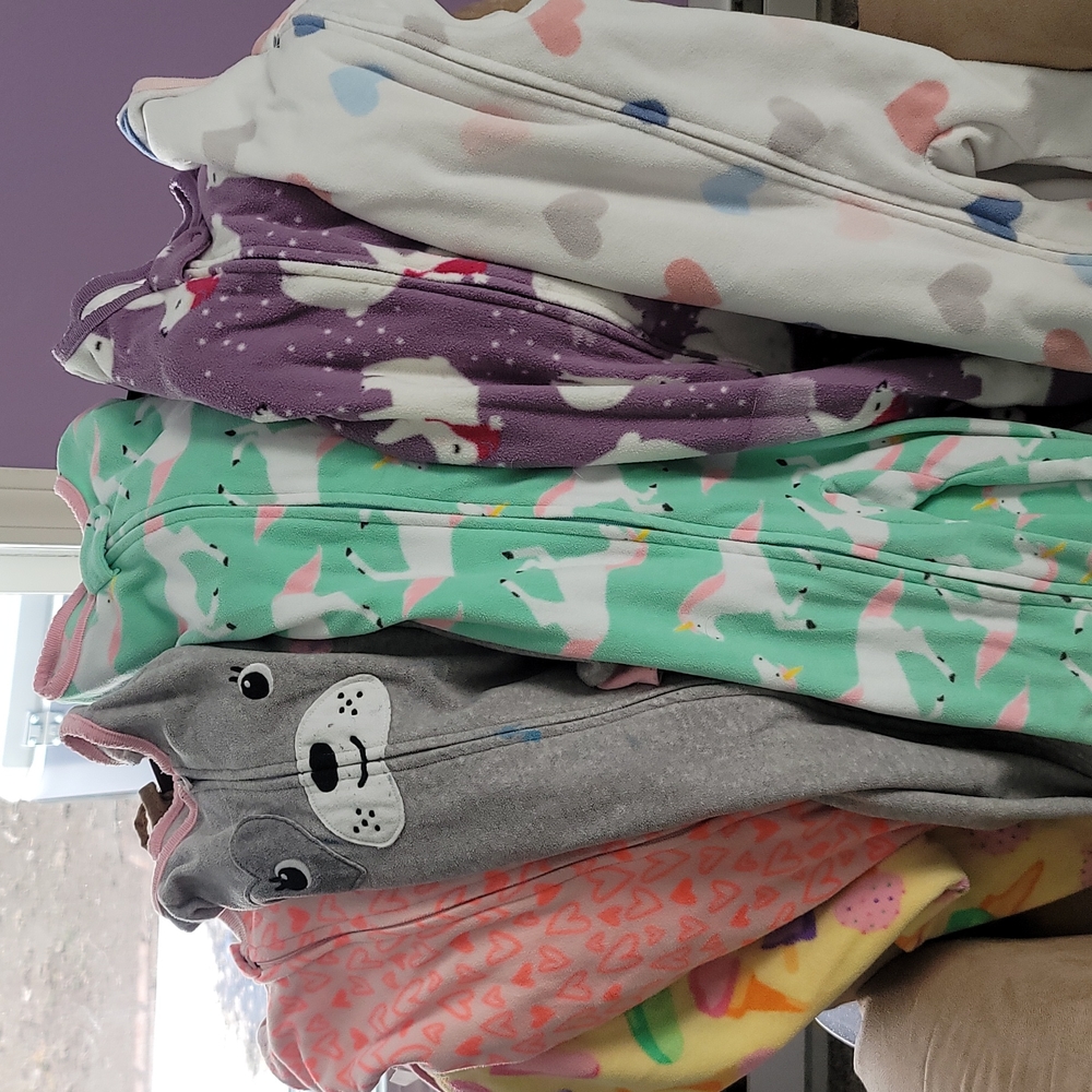 Pajama bundle! 6 footie pajamas!